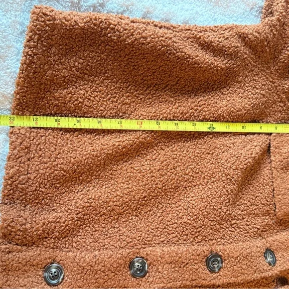 Lane Bryant Sherpa Jacket in Rust - Picture 3 of 5